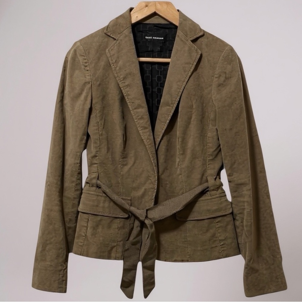 Club Monaco Vintage Women's Brown Velvet Blazer Jacket Size 0